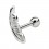 Helix- / Tragus-Schmuck Piercing Stahl 316L Metallisiert Feder