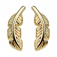 Pair of Anodized Surgical Steel Feather Stud Earrings Pair of Anodized Surgical Steel Feather Stud Earrings