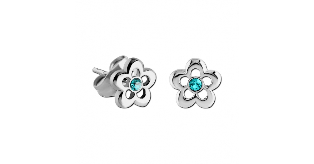 Boucles D'oreilles Enfant Fleur Rose - Argent 925 Hypoallergénique, Fermoir à Vis Sécurisé, Sans Nickel Ni Plomb - Cadeau Fille, Noël, Anniversaire