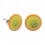 Boucles d'Oreilles Stud Acrylique Fimo UV Orange Tranche