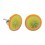 Ohrringe Kind Stud Acryl Fimo UV Orange Scheibe