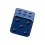 Einzelner Piercing-W&uuml;rfel Stahl 316L Eloxiert Blau