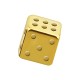 Gold Anodized 316L Steel Piercing Only Loose Dice