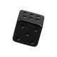 Einzelner Piercing-W&uuml;rfel Black-Line Stahl 316L Eloxiert Schwarz