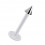 Labret- / Tragus-Piercing Stecker Bioflex PTFE Wei&szlig; Spitze Stahl 316L