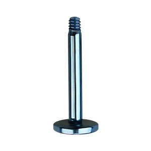 Einzelner Piercing-Stab Stecker Titan Grad 23 Eloxiert Hellblau