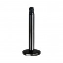 Einzelner Piercing-Stab Stecker Blackline Titan Grad 23 Eloxiert Schwarz