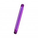 Einzelner Piercing-Stab Barbell Straight Titan Grad 23 Eloxiert Rosa