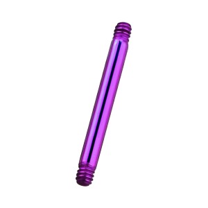 Einzelner Piercing-Stab Barbell Straight Titan Grad 23 Eloxiert Rosa