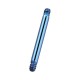 Einzelner Piercing-Stab Barbell Straight Titan Grad 23 Eloxiert Hellblau
