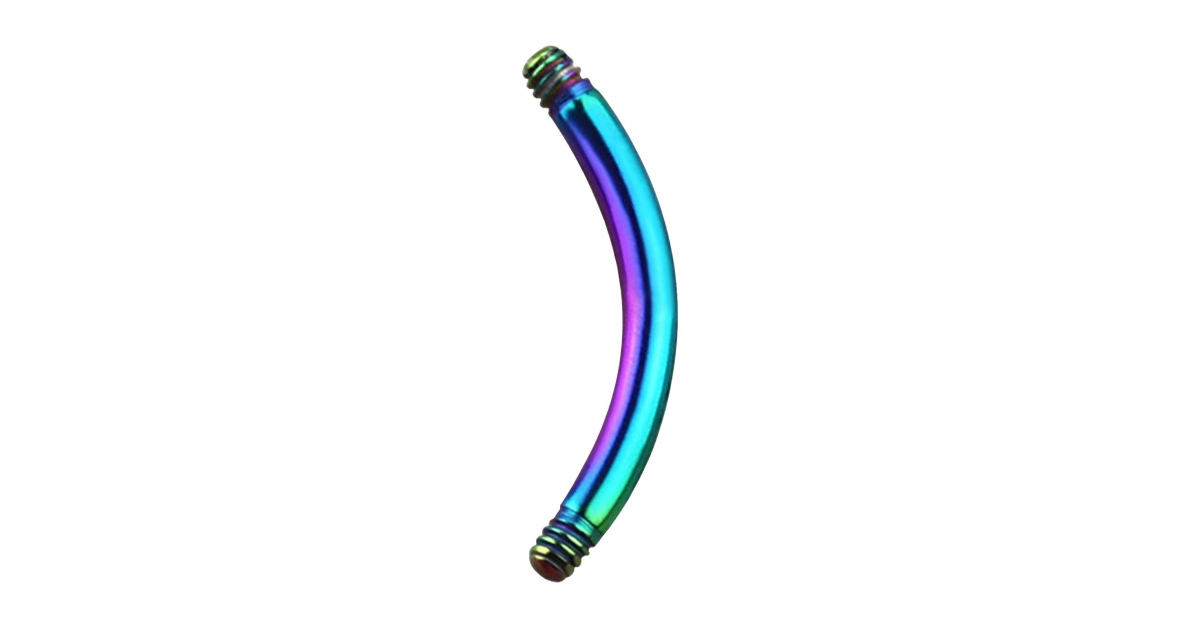 Barre D'Échafaudage Titane Industriel 14g 60mm - Piercing Anodisé Multicolore - Neuf