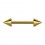 Nipple-Piercing Eloxiert Golden Spitzen