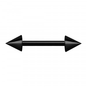 Nipple-Piercing Blackline Eloxiert Schwarz Spitzen
