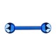 Nipple-Piercing Eloxiert Blau Kugeln