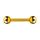 Nipple-Piercing Eloxiert Golden Kugeln