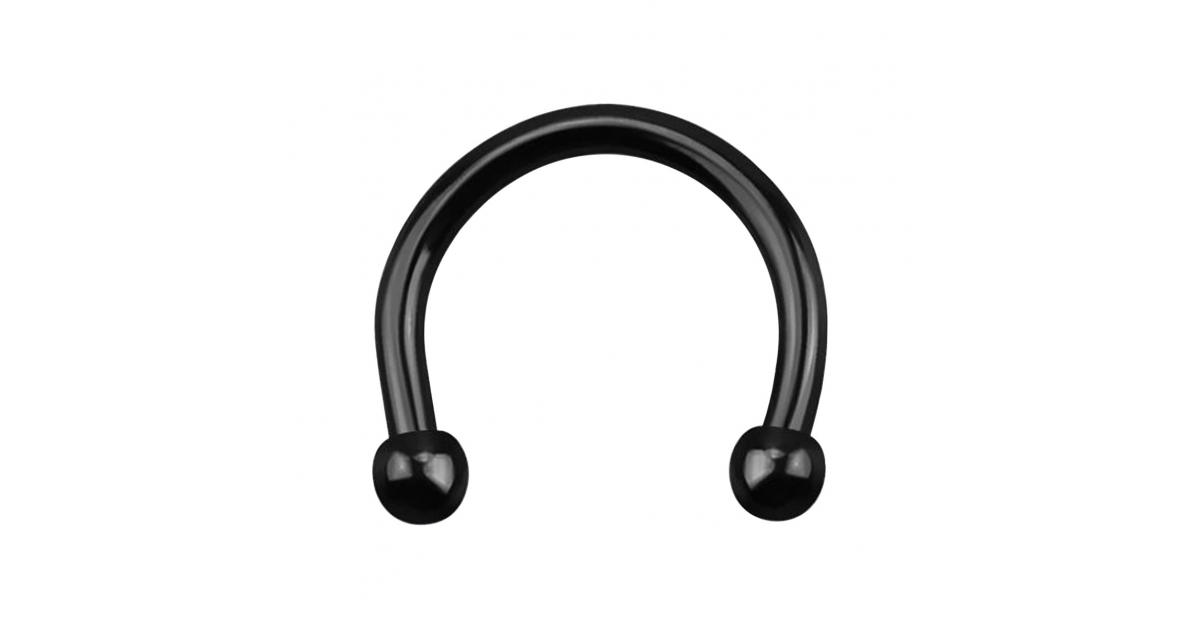 Threadless Push-In Faceted Ball Ends Horseshoe Circular Barbell - F-13 - Foto 8