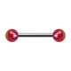 Nipple-Piercing Zwei Kugeln Acryl Effekt Schimmernd Rosa