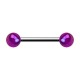 Nipple-Piercing Zwei Kugeln Acryl Effekt Schimmernd Lila