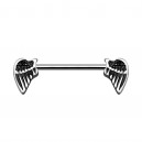 Nipple-Piercing Chirurgenstahl 316L Zwei Engelsflügel