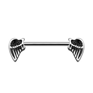 Nipple-Piercing Chirurgenstahl 316L Zwei Engelsflügel