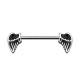 Nipple-Piercing Chirurgenstahl 316L Zwei Engelsfl&uuml;gel