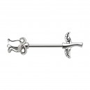 Nipple-Piercing Chirurgenstahl 316L Tulipes Profil