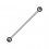 Piercing Industrial Stahl 316L Synthetische Perlen Grau