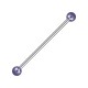 Industrial-Piercing Stahl 316L Synthetische Perlen Lila