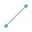 Industrial-Piercing Stahl 316L Synthetische Perlen Blau