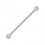 Industrial-Piercing Stahl 316L Synthetische Perlen Wei&szlig;