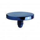 Blue Anodized Flat Disc Top for Microdermal