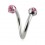 Helix- / Spiral-Piercing Chirurgenstahl 5 Rosanem Strasssteine
