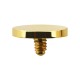 Gold Anodized Flat Disc Top for Microdermal