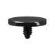 Black Anodized Black-Line Flat Disc Top for Microdermal
