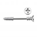 Nipple-Piercing Chirurgenstahl 316L Kreuzschlitzschraube