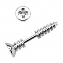 Helix-Piercing-Schmuck Straight Stahl 316L Kreuzschlitzschraube