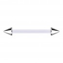 Nipple-Piercing Bioflex PTFE Transparent Spitzen Stahl 316L