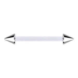 Nipple-Piercing Bioflex PTFE Transparent Spitzen Stahl 316L