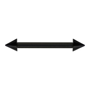 Nipple-Piercing Bioflex PTFE Schwarz Spitzen Acryl
