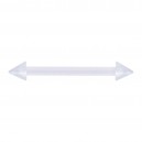 Nipple-Piercing Bioflex PTFE Transparent Spitzen Acryl