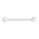 Nipple-Piercing Bioflex PTFE Weiß Kugeln Acryl