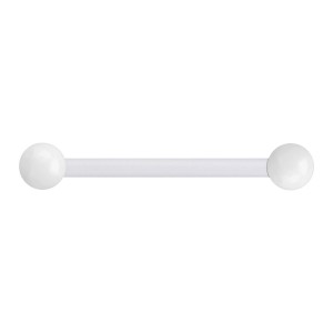 Nipple-Piercing Bioflex PTFE Weiß Kugeln Acryl