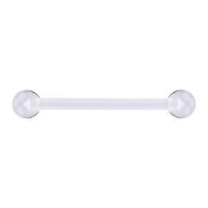 Nipple-Piercing Bioflex PTFE Transparent Kugeln Acryl