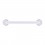 Brustpiercing Bioflex PTFE Transparent Kugeln Acryl