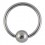 Piercing Anneau Blackline Anodisé Noir fermeture Boule