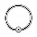 Ring- / Labret-Piercing Chirurgenstahl 316L BCR Klemmkugel