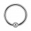 Piercing Labret / Ring Chirurgenstahl 316L BCR Klemmkugel