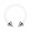 Hufeisen-Piercing Bioflex PTFE Wei&szlig; Zwei Spitzen Stahl 316L
