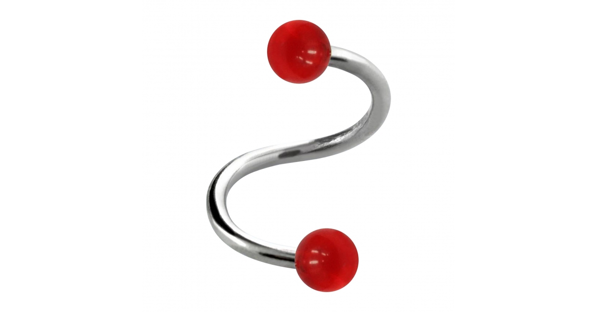 Twisted hot sale tongue ring