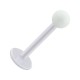 Tragus- / Labret-Piercing PTFE Wei&szlig; Kugel Opak Acryl Wei&szlig;